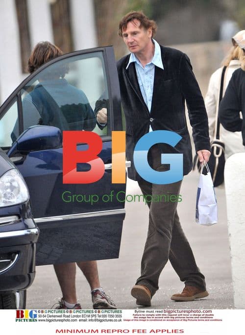 Liam Neeson with sons on Easter holidays