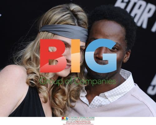 Harold Perrineau and wife Brittany at 'Star Trek' LA Premiere