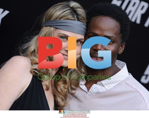 Harold Perrineau and wife Brittany at 'Star Trek' premiere