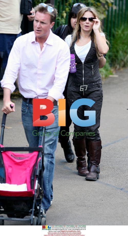 Geri Halliwel and Henry Beckwith at wildlife park