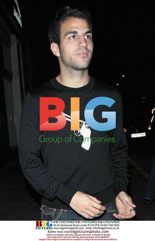 Arsenal captain Cesc Fabregas out with teammate