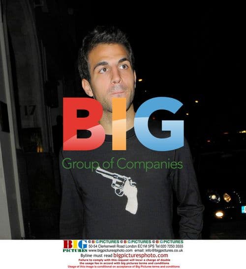 Cesc Fabregas enjoys night out with friend