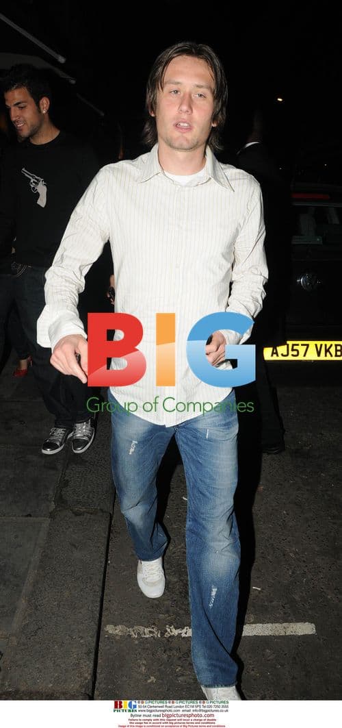 Arsenal's Cesc Fabregas and Tomas Rosicky night out