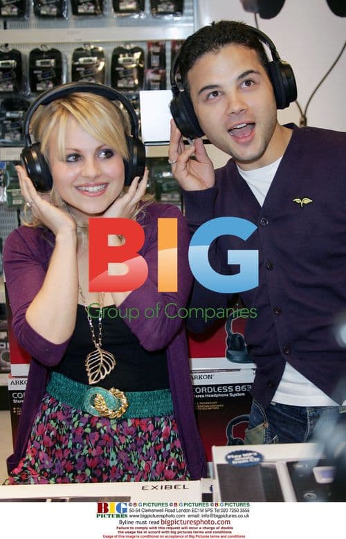 Tina O'Brien and Ryan Thomas at Clas Ohlson opening