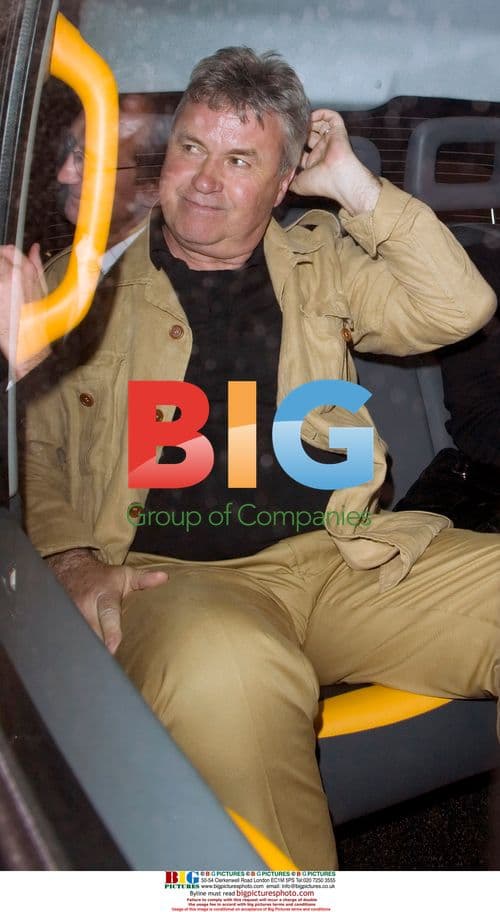 Chelsea boss Guus Hiddink at Scott's restaurant