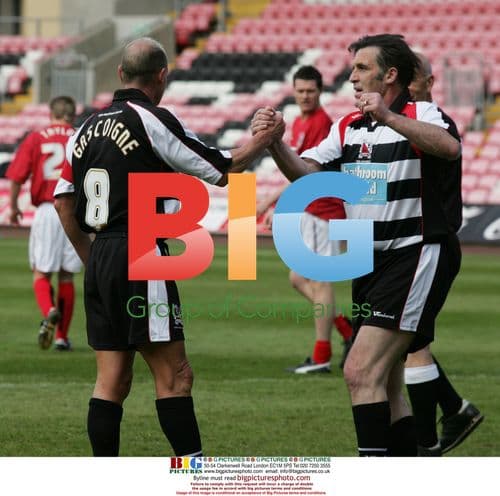 Paul Gascoigne at charity match