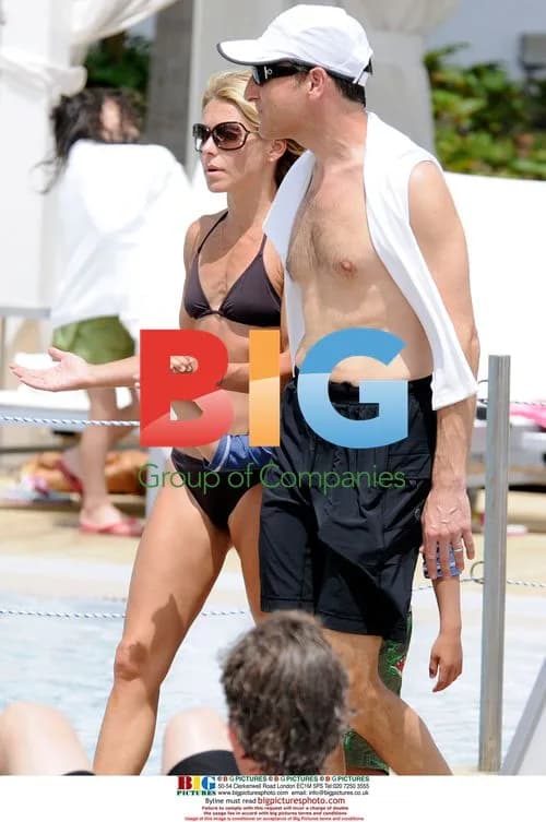 Kelly Ripa and Family by Pool in Miami