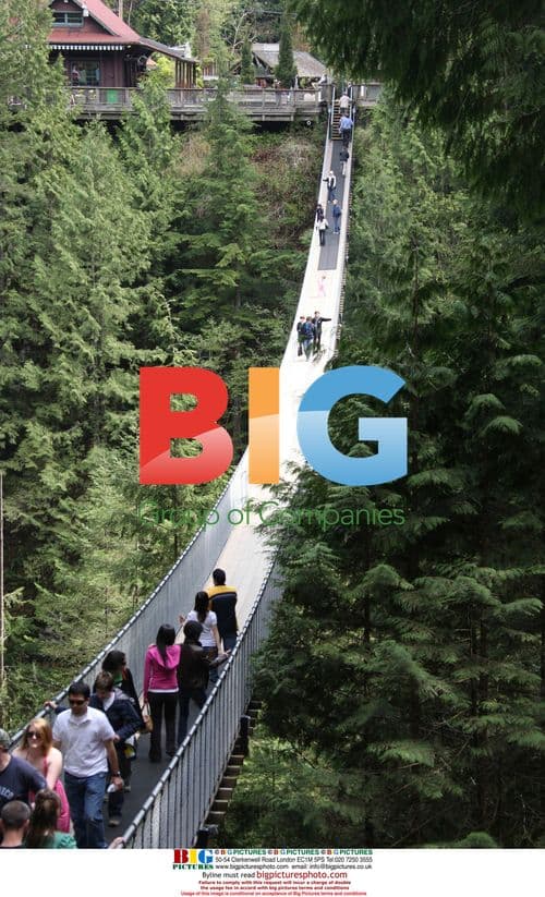 Selena Gomez family and friends at Capilano Bridge