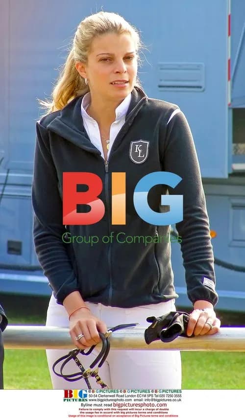 Athina Onassis at CSI jumping championship