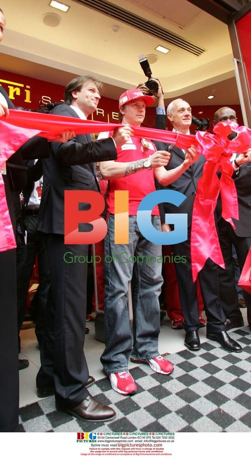 Kimi Raikkonen at Ferrari Store Opening
