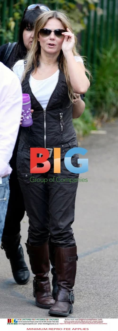 Geri Halliwell and Henry Beckwith at wildlife park