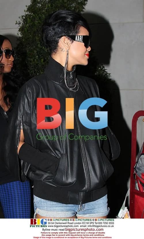 Rihanna Leaves Hotel in NYC