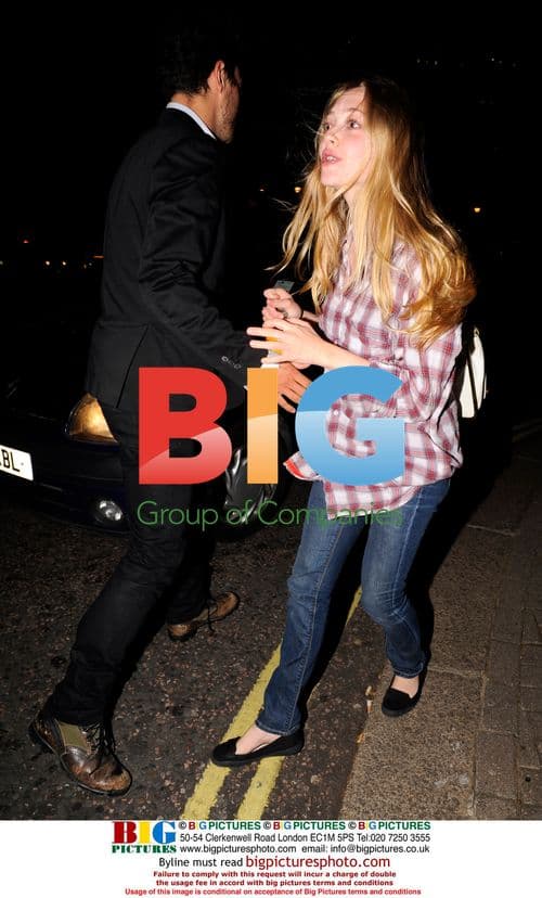 Amanda Seyfried and Dominic Cooper leaving Nobu, London