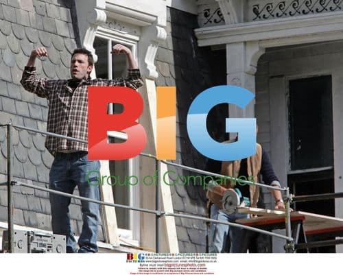 Ben Affleck and Kevin Costner on 'The Company Men' set