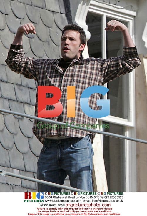 Ben Affleck and Kevin Costner on 'The Company Men' set