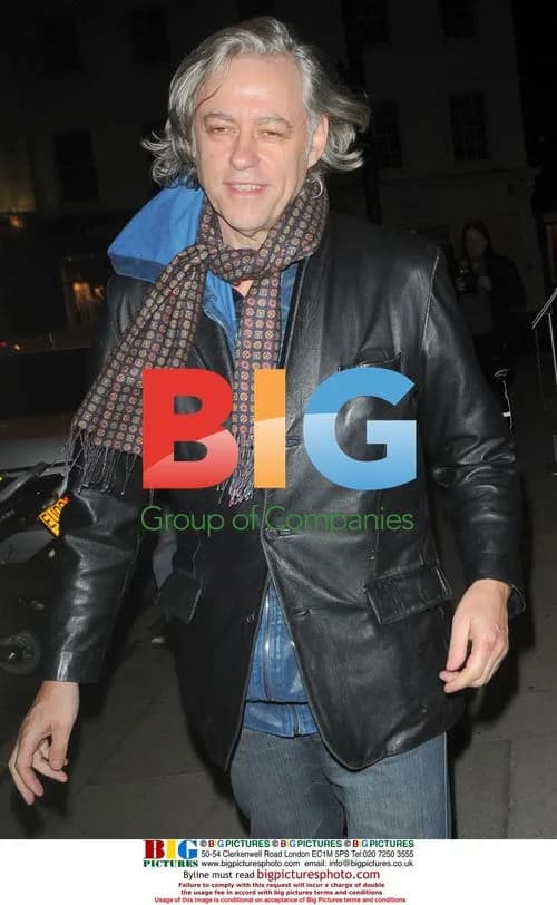Bob Geldof tripped on bin bag leaving restaurant