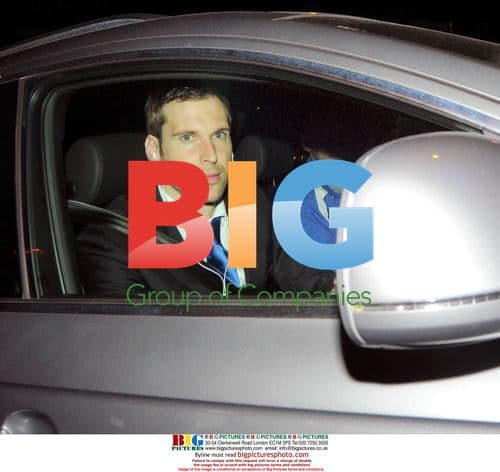 Chelsea team leaving Stamford Bridge Stadium