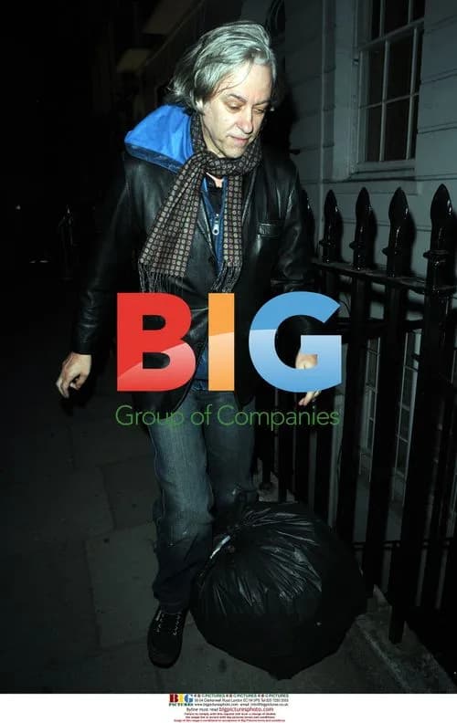 Bob Geldof leaves Carpaccio's in London