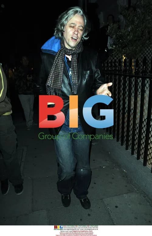 Bob Geldof leaving Carpaccio's in London