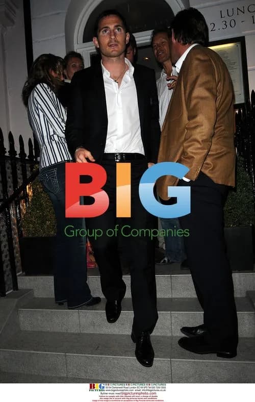 Frank Lampard and father leave dinner in London