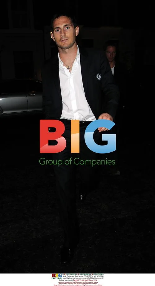 Frank Lampard leaving restaurant with father