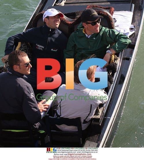 Lance Armstrong takes gondola ride with cyclists in Venice