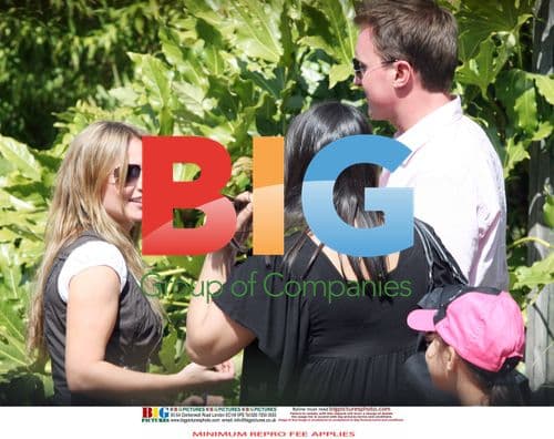 Geri Halliwel and Henry Beckwith at Wildlife Park