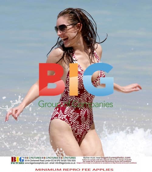 Kelly Brook Enjoying Caribbean Holiday