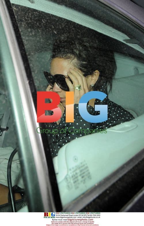 Victoria Beckham leaving hotel in London