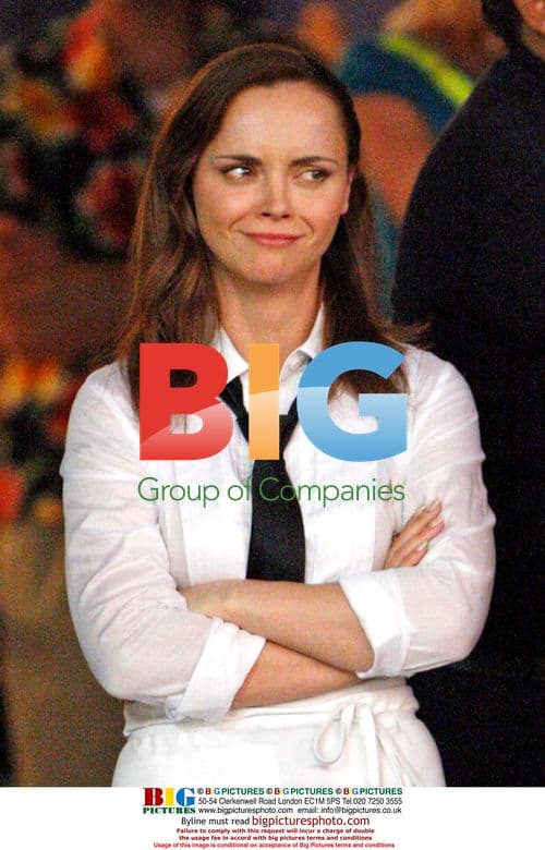 Christina Ricci and Nick Swardson on 'Born to be a Star' set