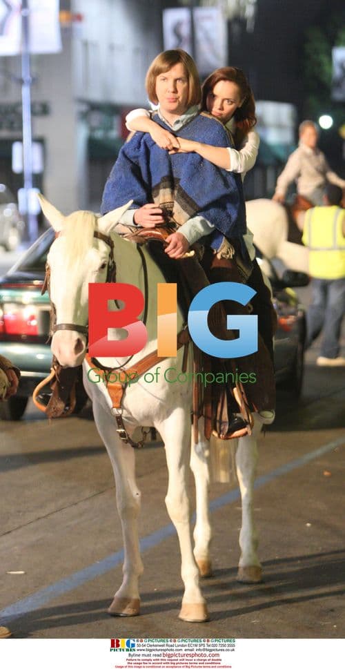 Christina Ricci and Nick Swardson on 'Born to be a Star' set