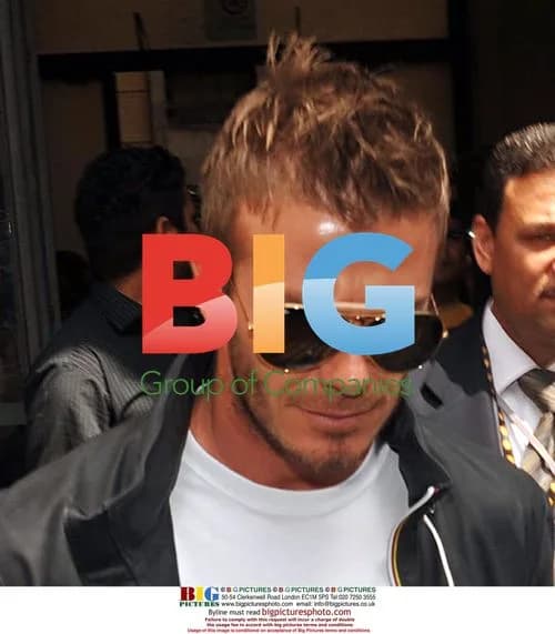 David Beckham at Motorola promotion