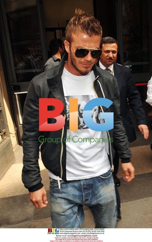 David Beckham at Mondadori book shop