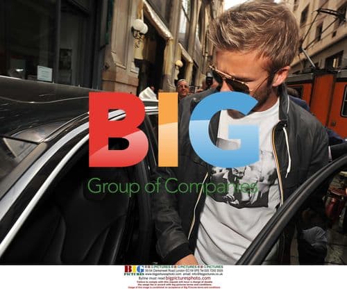 David Beckham at Mondadori book shop