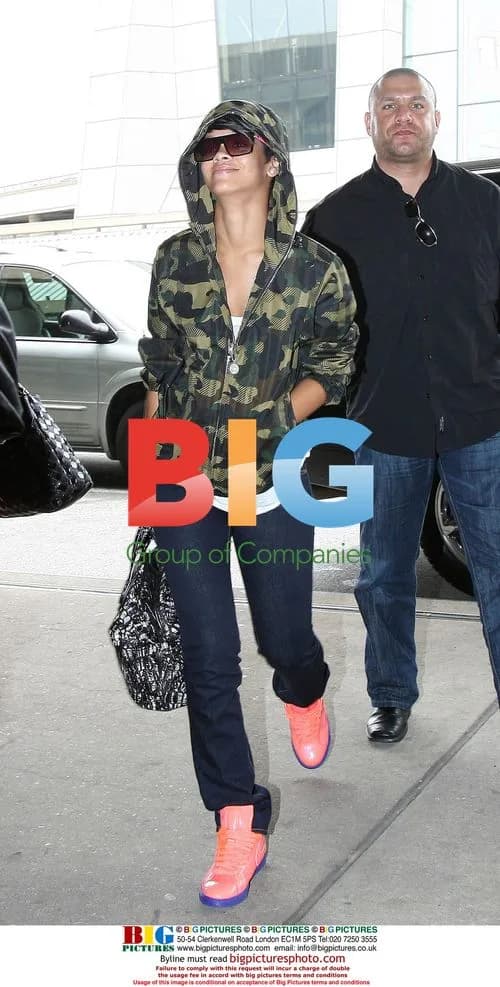 Rihanna Arrives at Newark Airport