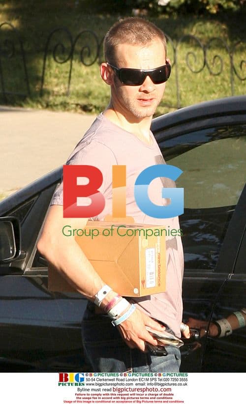 Dominic Monaghan Spotted with Concert Bracelets in LA