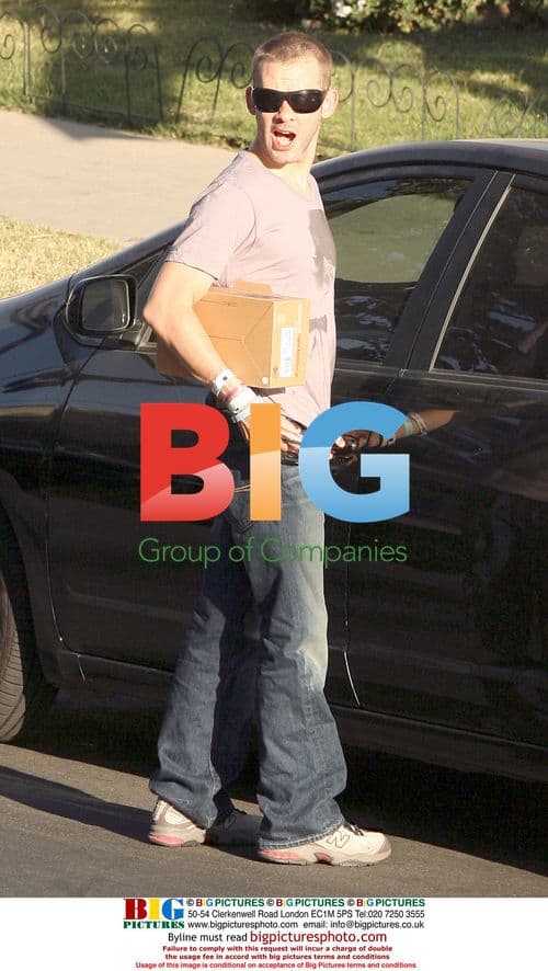 Dominic Monaghan Seen with Concert Bracelets