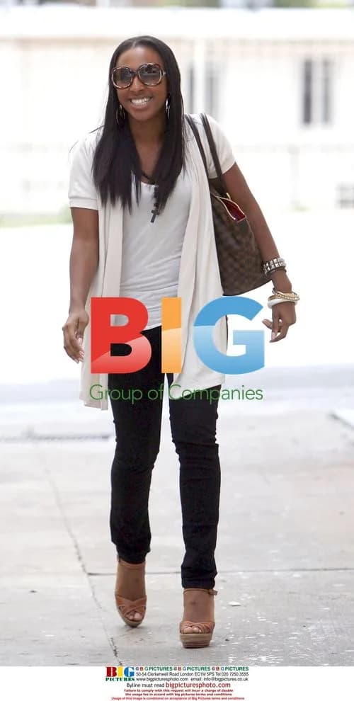 Alexandra Burke Gets Mani-Pedi in LA