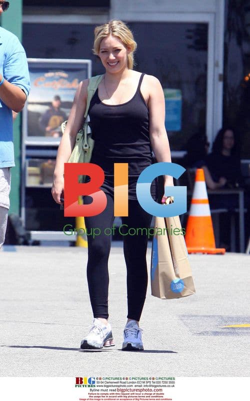 Hilary Duff in Sexy Outfit After Training