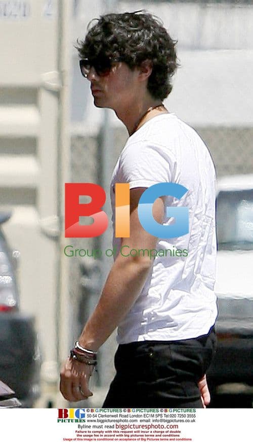 Joe Jonas arrives at LA studio
