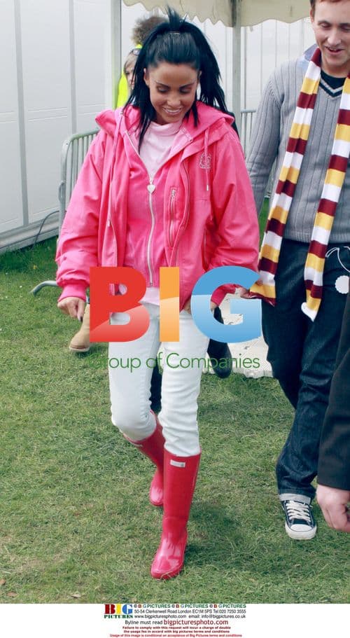 Katie Price at Badminton Horse Trials