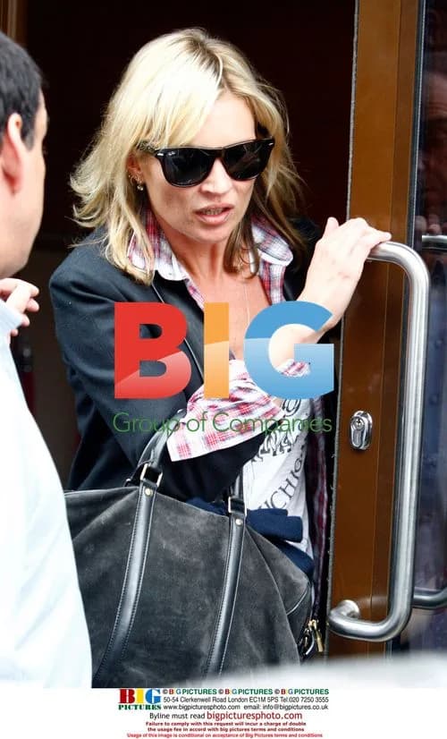 Kate Moss and Sadie Frost leaving bowling alley