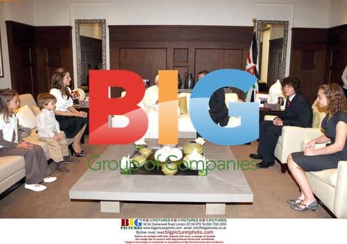 King Abdullah II and family meet Pope