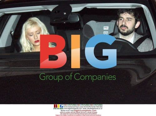 Christina Aguilera Leaves Mozza Osteria