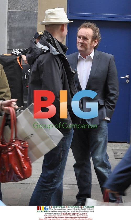 Actor Colm Meaney shooting a commercial in Dublin