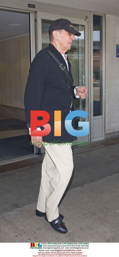 Leonard Nimoy and wife Susan Bay at LAX