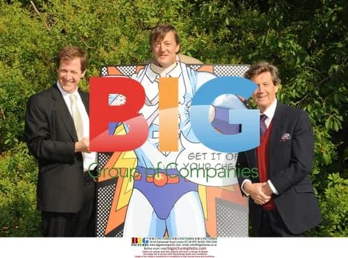 Melvyn Bragg, Alastair Campbell and Stephen Fry Graffiti Wall