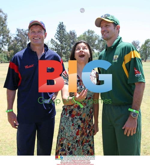 Hick, Ullman, Kasprowicz at Ashes Cricket Match