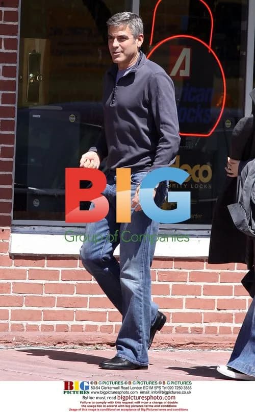 George Clooney on set of 'Up In The Air'