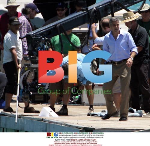 George Clooney on set of 'Up In The Air'